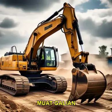 Proses Muat Galian Excavator ke Dump Truck di Proyek Tol Klaten